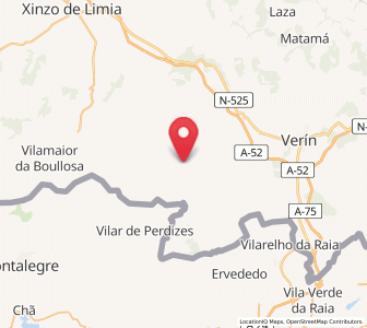 Map of A Madalena, Galicia
