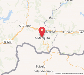 Map of A Mezquita, Galicia