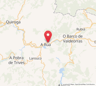 Map of A Rúa, Galicia