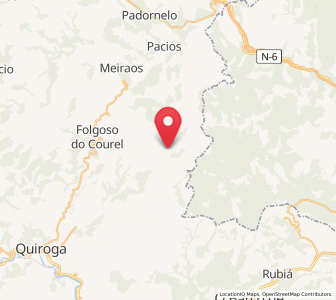 Map of A Seara, Galicia