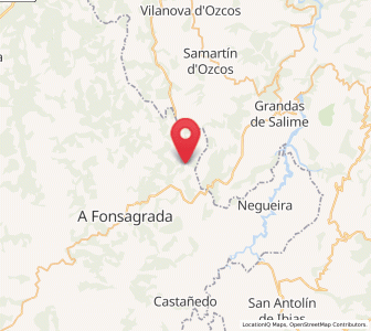 Map of A Trousa, Galicia