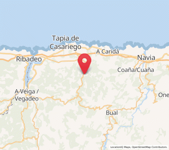 Map of A Veiguiña, Asturias