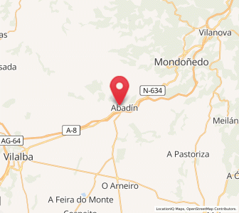 Map of Abadín, Galicia