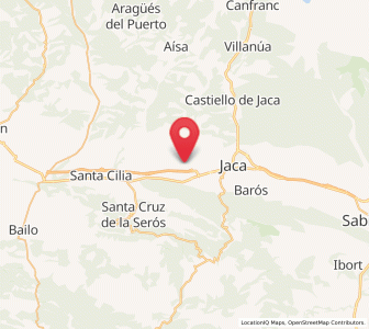 Map of Abay, Aragon