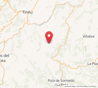 Map of Abedul, Asturias