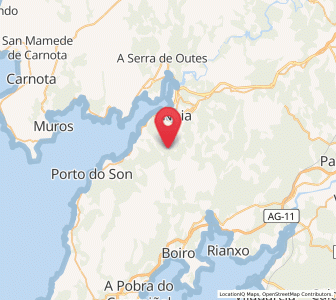 Map of Abeijón, Galicia
