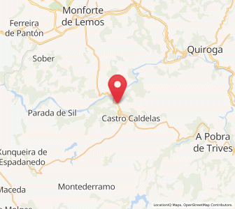 Map of Abeleda, Galicia