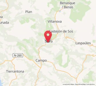 Map of Abi, Aragon