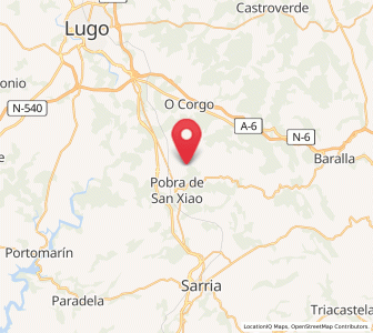Map of Abragán, Galicia