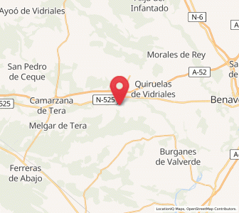 Map of Abraveses de Tera, Castille and León