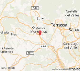 Map of Abrera, Catalonia