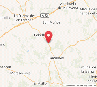 Map of Abusejo, Castille and León