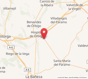 Map of Acebes del Páramo, Castille and León