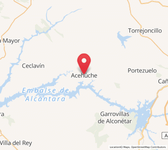 Map of Acehuche, Extremadura