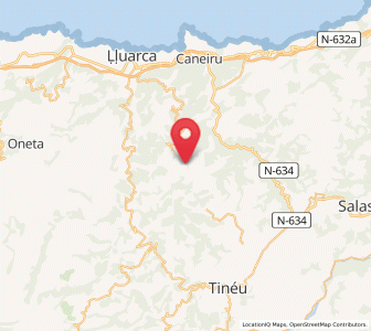 Map of Adrado, Asturias