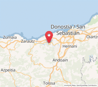 Map of Aginaga, Basque Country