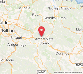 Map of Agirre, Basque Country