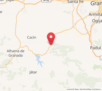 Map of Agrón, Andalusia