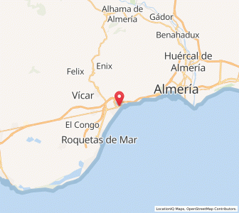 Map of Aguadulce, Andalusia