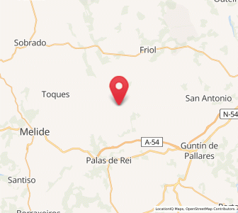 Map of Aguas Santas, Galicia