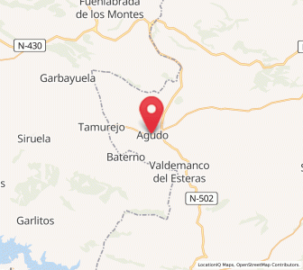 Map of Agudo, Castille-La Mancha
