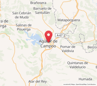 Map of Aguilar de Campoo, Castille and León