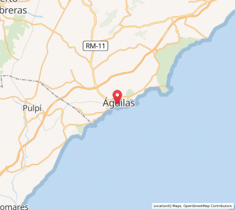 Map of Águilas, Murcia