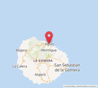 Map of Agulo, Canary Islands