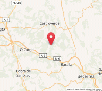Map of Agustín, Galicia