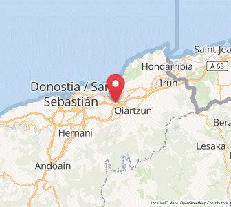 Map of Agustinak, Basque Country