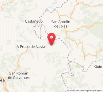 Map of Aigas, Galicia