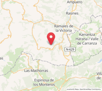 Map of Aja, Cantabria