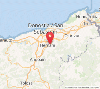 Map of Akerregi, Basque Country