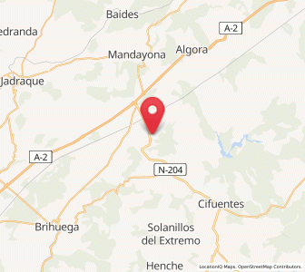Map of Alaminos, Castille-La Mancha