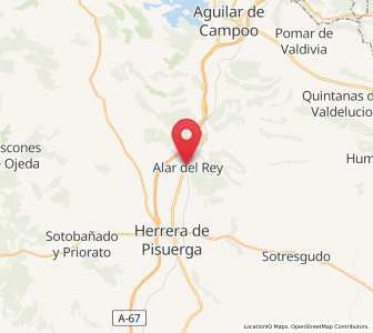 Map of Alar del Rey, Castille and León