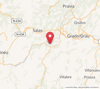Map of Alava, Asturias