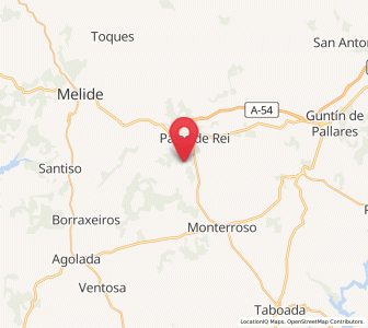 Map of Albá, Galicia