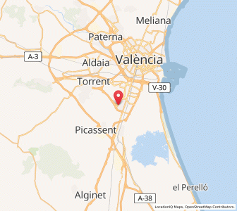 Map of Albal, Valencia