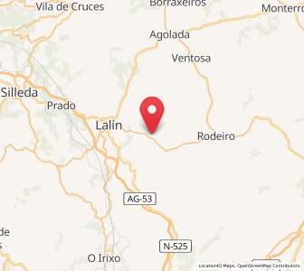 Map of Albarellos, Galicia