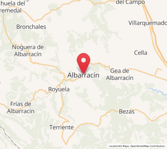 Map of Albarracín, Aragon