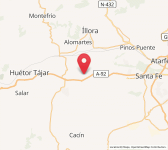Map of Albenzaíre, Andalusia