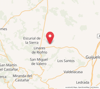 Map of Alberguería de Herguijuela, Castille and León