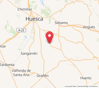 Map of Albero Alto, Aragon