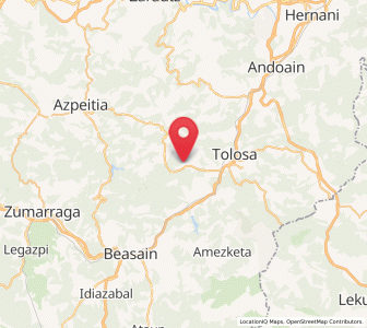 Map of Albiztur, Basque Country