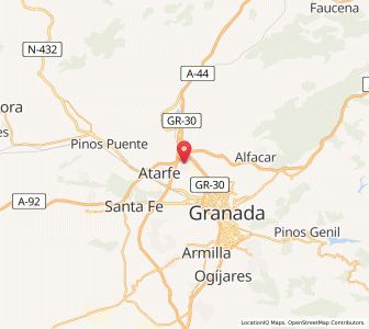 Map of Albolote, Andalusia