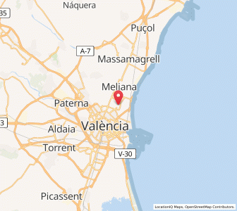 Map of Alboraya, Valencia
