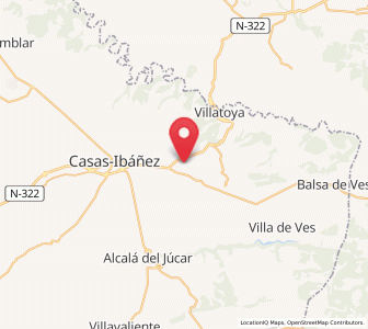 Map of Alborea, Castille-La Mancha