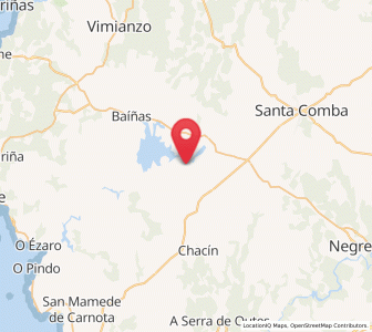 Map of Alborés, Galicia