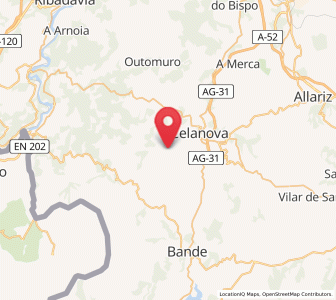Map of Albos, Galicia