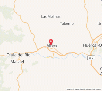 Map of Albox, Andalusia